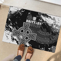 Brittany Celtic Cross Rubber Doormat With Celtic Knotwork - Wonder Print Shop