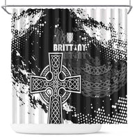Brittany Celtic Cross Shower Curtain With Celtic Knotwork - Wonder Print Shop