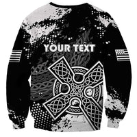 Personalized Brittany Celtic Cross Sweatshirt With Celtic Knotwork - Wonder Print Shop