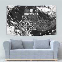 Brittany Celtic Cross Tapestry With Celtic Knotwork - Wonder Print Shop