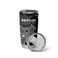 Personalized Brittany Celtic Cross Tumbler Cup With Celtic Knotwork - Wonder Print Shop