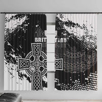 Brittany Celtic Cross Window Curtain With Celtic Knotwork - Wonder Print Shop