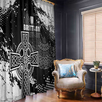 Brittany Celtic Cross Window Curtain With Celtic Knotwork - Wonder Print Shop