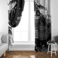 Brittany Celtic Cross Window Curtain With Celtic Knotwork - Wonder Print Shop