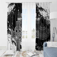 Brittany Celtic Cross Window Curtain With Celtic Knotwork - Wonder Print Shop