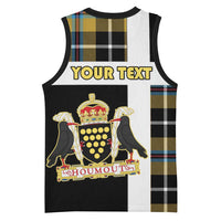 Personalized Cornwall Basketball Jersey Coat Of Arms - Cornish Tartan - Wonder Print Shop
