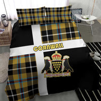 Cornwall Bedding Set Coat Of Arms - Cornish Tartan - Wonder Print Shop