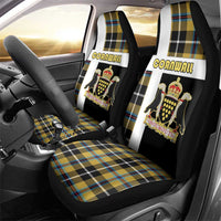 Cornwall Car Seat Cover Coat Of Arms - Cornish Tartan - Wonder Print Shop