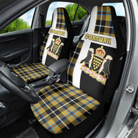 Cornwall Car Seat Cover Coat Of Arms - Cornish Tartan - Wonder Print Shop