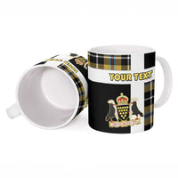 Personalized Cornwall Ceramic Mug Coat Of Arms - Cornish Tartan - Wonder Print Shop