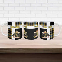 Personalized Cornwall Ceramic Mug Coat Of Arms - Cornish Tartan - Wonder Print Shop
