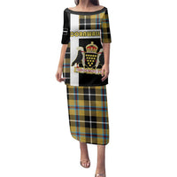 Personalized Cornwall Family Matching Puletasi and Hawaiian Shirt Coat Of Arms - Cornish Tartan - Wonder Print Shop