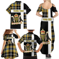 Personalized Cornwall Family Matching Summer Maxi Dress and Hawaiian Shirt Coat Of Arms - Cornish Tartan - Wonder Print Shop