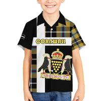 Personalized Cornwall Family Matching Summer Maxi Dress and Hawaiian Shirt Coat Of Arms - Cornish Tartan - Wonder Print Shop
