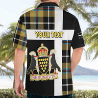 Personalized Cornwall Hawaiian Shirt Coat Of Arms - Cornish Tartan - Wonder Print Shop
