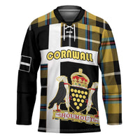 Personalized Cornwall Hockey Jersey Coat Of Arms - Cornish Tartan - Wonder Print Shop
