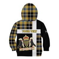 Personalized Cornwall Kid Hoodie Coat Of Arms - Cornish Tartan - Wonder Print Shop