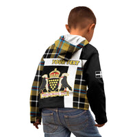 Personalized Cornwall Kid Hoodie Coat Of Arms - Cornish Tartan - Wonder Print Shop