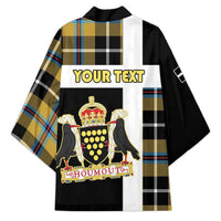 Personalized Cornwall Kimono Coat Of Arms - Cornish Tartan - Wonder Print Shop