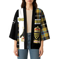 Personalized Cornwall Kimono Coat Of Arms - Cornish Tartan - Wonder Print Shop