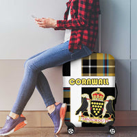 Cornwall Luggage Cover Coat Of Arms - Cornish Tartan - Wonder Print Shop