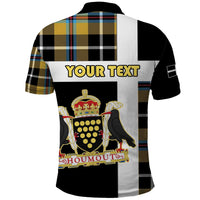 Personalized Cornwall Polo Shirt Coat Of Arms - Cornish Tartan - Wonder Print Shop