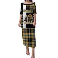 Personalized Cornwall Puletasi Coat Of Arms - Cornish Tartan - Wonder Print Shop