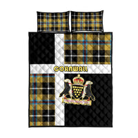 Cornwall Quilt Bed Set Coat Of Arms - Cornish Tartan - Wonder Print Shop