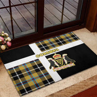 Cornwall Rubber Doormat Coat Of Arms - Cornish Tartan - Wonder Print Shop