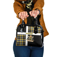 Cornwall Shoulder Handbag Coat Of Arms - Cornish Tartan - Wonder Print Shop