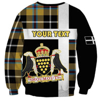 Personalized Cornwall Sweatshirt Coat Of Arms - Cornish Tartan - Wonder Print Shop