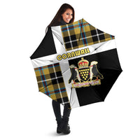 Cornwall Umbrella Coat Of Arms - Cornish Tartan - Wonder Print Shop