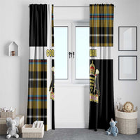 Cornwall Window Curtain Coat Of Arms - Cornish Tartan - Wonder Print Shop