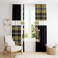 Cornwall Window Curtain Coat Of Arms - Cornish Tartan - Wonder Print Shop