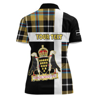 Personalized Cornwall Women Polo Shirt Coat Of Arms - Cornish Tartan - Wonder Print Shop