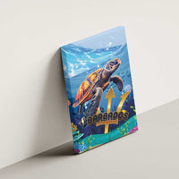 Barbados Sea Turtle Canvas Wall Art Ocean Style - Wonder Print Shop