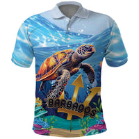 Personalised Barbados Sea Turtle Polo Shirt Ocean Style - Wonder Print Shop