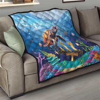 Barbados Sea Turtle Quilt Ocean Style - Wonder Print Shop