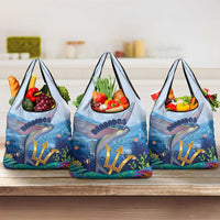 Barbados Flying Fish Grocery Bag Ocean Style