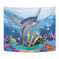Barbados Flying Fish Tapestry Ocean Style - Wonder Print Shop
