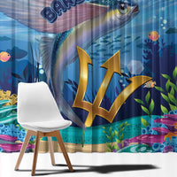 Barbados Flying Fish Window Curtain Ocean Style - Wonder Print Shop