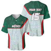 Custom Mexico Football Baseball Jersey Aztec Pattern - Wonder Print Shop