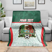 Custom Mexico Football Blanket Aztec Pattern