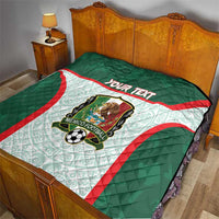 Custom Mexico Football Quilt Aztec Pattern - Wonder Print Shop