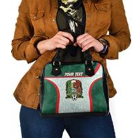 Custom Mexico Football Shoulder Handbag Aztec Pattern
