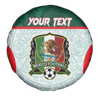 Custom Mexico Football Spare Tire Cover Aztec Pattern - Wonder Print Shop