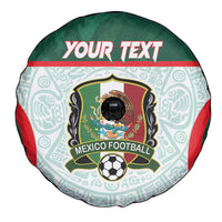 Custom Mexico Football Spare Tire Cover Aztec Pattern - Wonder Print Shop