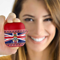 Cayman Islands Christmas AirPods Case Coat Of Arms - Flag Style - Wonder Print Shop