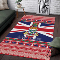 Cayman Islands Christmas Area Rug Coat Of Arms - Flag Style - Wonder Print Shop