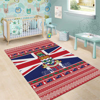 Cayman Islands Christmas Area Rug Coat Of Arms - Flag Style - Wonder Print Shop